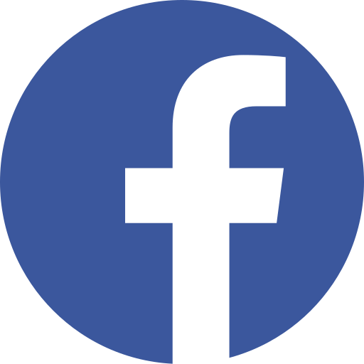 Facebook logo that links to the facebook page if clicked.